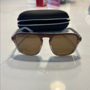 Stylish Brown and Silver Sunglasses